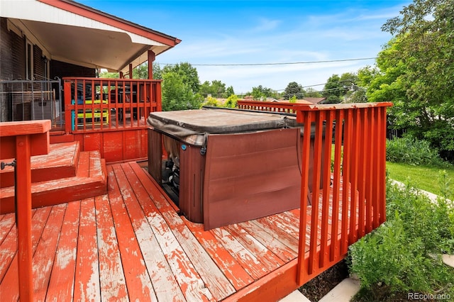 6336 W 71st Pl, Arvada, CO 80003 - deck with a hot tub