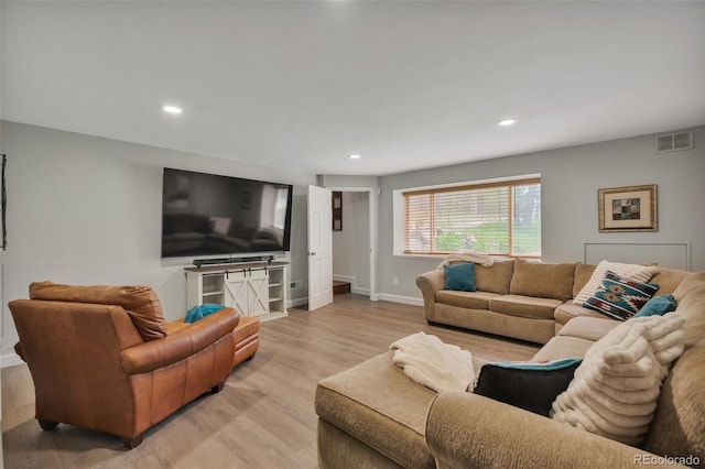 1540 Fawnwood Rd, Monument, CO 80132 - living room with light wood-style floors, recessed lighting, and baseboards