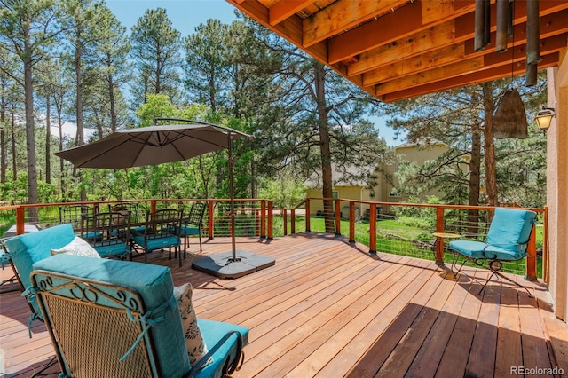 1540 Fawnwood Rd, Monument, CO 80132 - view of wooden terrace