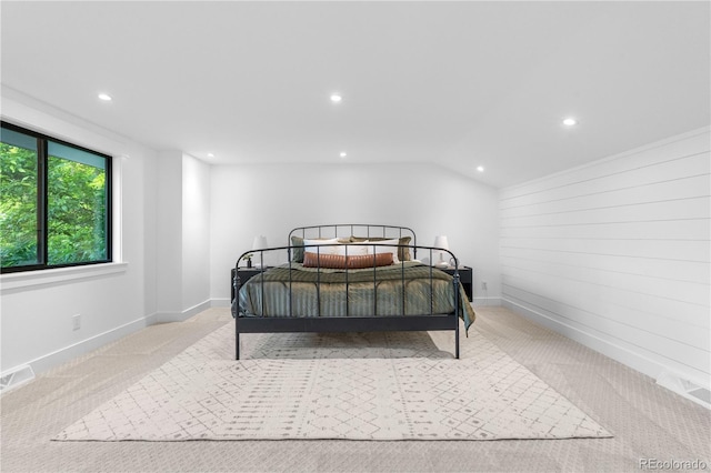 3235 E Easter Pl, Centennial, CO 80122 - carpeted bedroom with recessed lighting, baseboards, and lofted ceiling