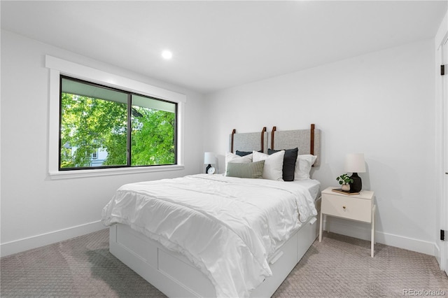 3235 E Easter Pl, Centennial, CO 80122 - bedroom with baseboards, light carpet, and recessed lighting