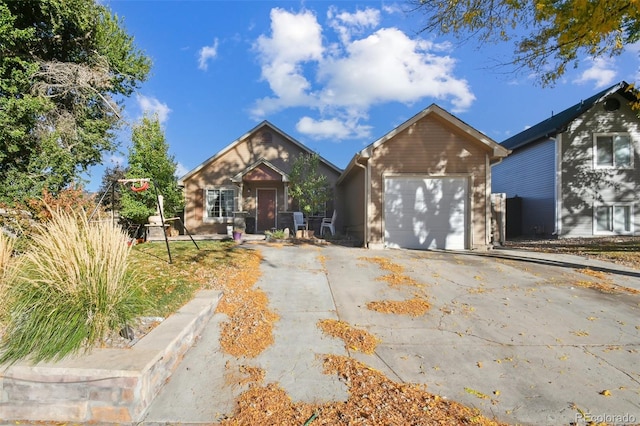 view of front of house featuring a garage