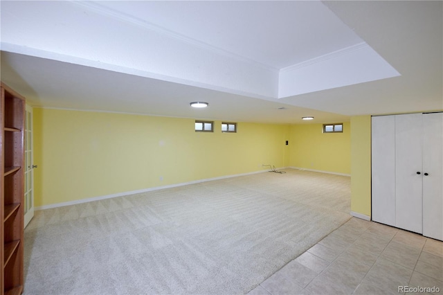 7140 S Uinta St, Centennial, CO 80112 - finished below grade area with light carpet and baseboards