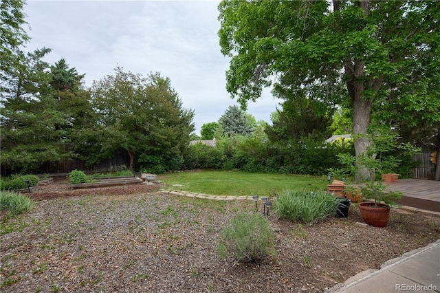 7140 S Uinta St, Centennial, CO 80112 - view of yard featuring a wooden deck