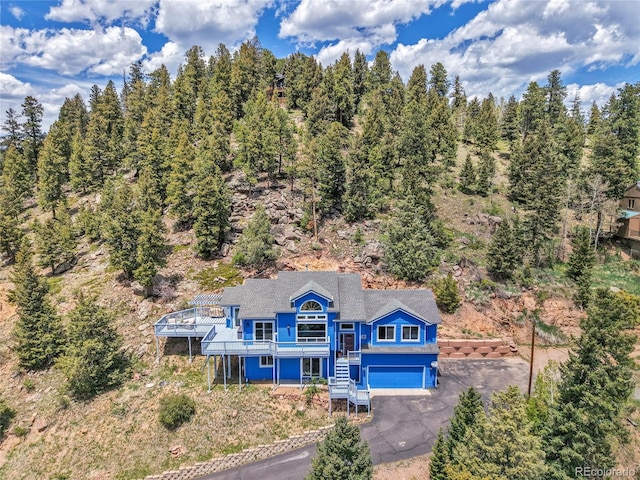 33633 Elk Run, Evergreen, CO 80439 - view from above of property