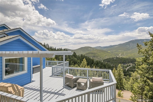 33633 Elk Run, Evergreen, CO 80439 - deck with a mountain view