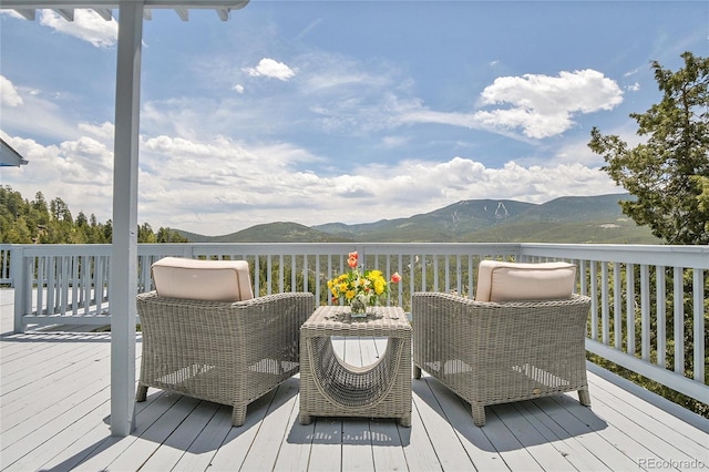 33633 Elk Run, Evergreen, CO 80439 - deck featuring a mountain view