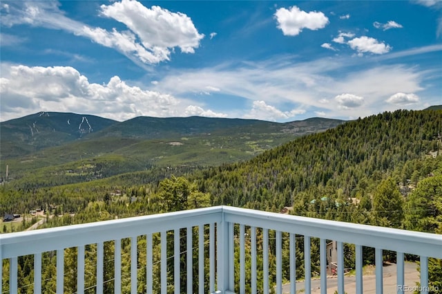33633 Elk Run, Evergreen, CO 80439 - view of mountain backdrop featuring a forest