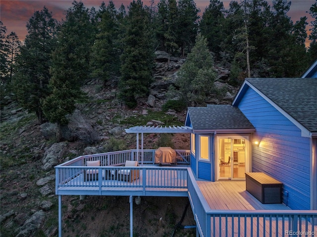 33633 Elk Run, Evergreen, CO 80439 - view of wooden deck