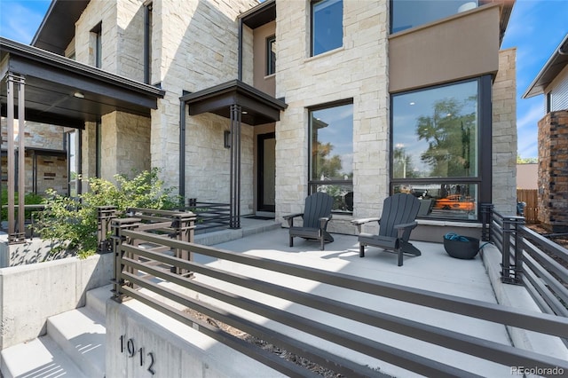 view of patio / terrace featuring a porch