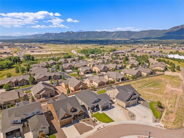 1485 Captiva Beach Ln, Monument, CO 80132 - aerial view of residential area with a mountain backdrop