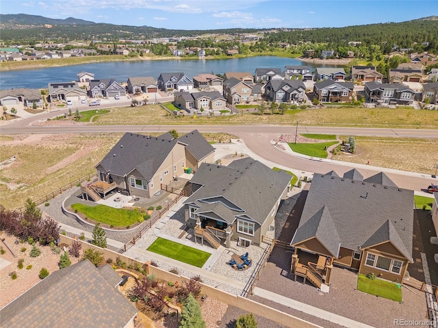 1485 Captiva Beach Ln, Monument, CO 80132 - aerial perspective of suburban area with a nearby body of water
