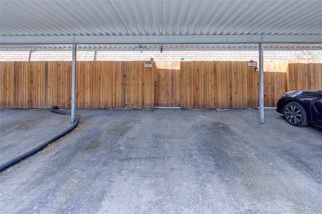 exterior space with fence