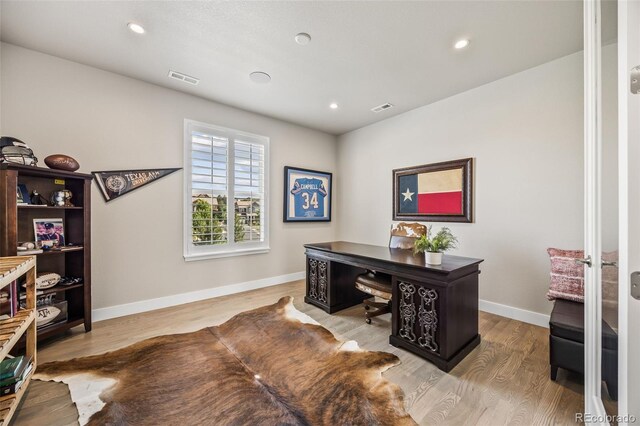 10401 Maplebrook Way, Highlands Ranch, CO 80126 - office space with wood finished floors and recessed lighting