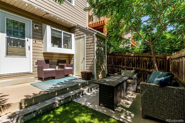 4676 S Dillon Ct Unit G, Aurora, CO 80015 - view of patio / terrace with outdoor lounge area
