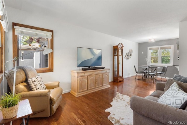 1568 S Osceola Way, Denver, CO 80219 - living area with wood finished floors and baseboards