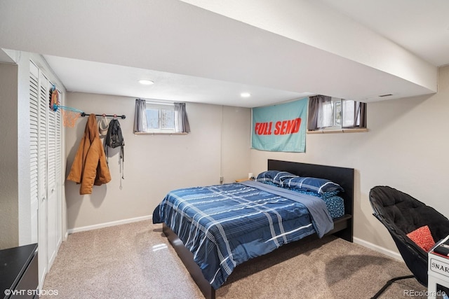 2792 S Stuart St, Denver, CO 80236 - bedroom featuring carpet floors, baseboards, and recessed lighting