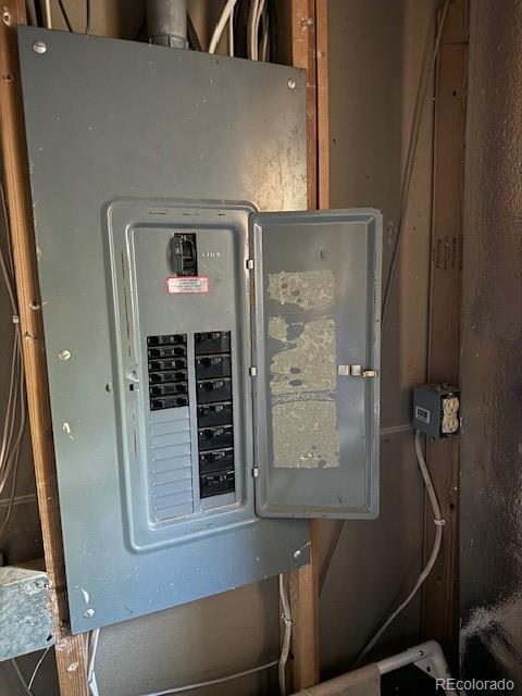 utility room with electric panel