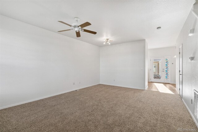 10578 Country Park Pt, Fountain, CO 80817 - empty room with a ceiling fan, light carpet, and baseboards