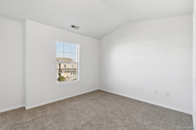 10578 Country Park Pt, Fountain, CO 80817 - carpeted spare room featuring lofted ceiling and baseboards