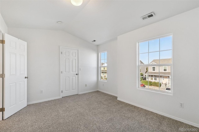 10578 Country Park Pt, Fountain, CO 80817 - unfurnished bedroom featuring vaulted ceiling, carpet flooring, and baseboards