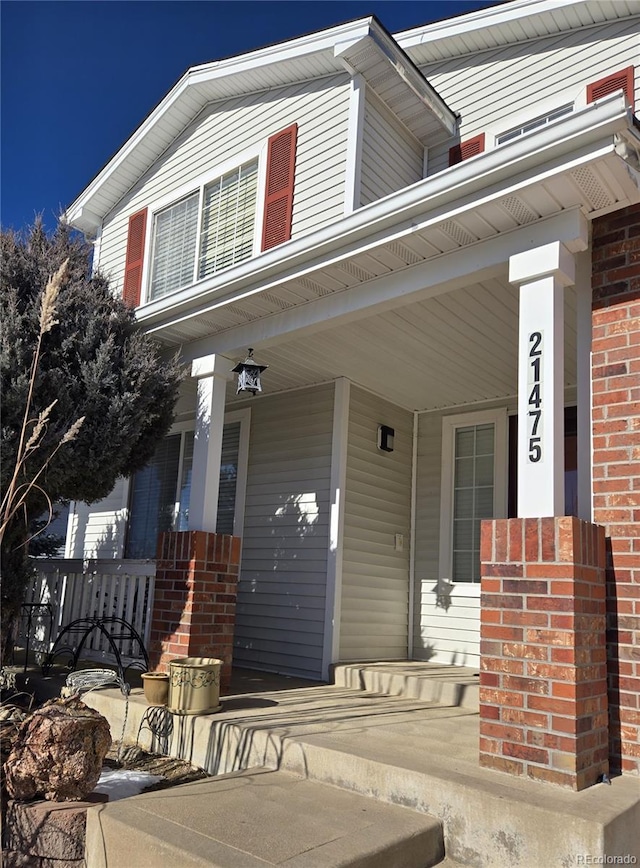 view of front of house with a porch