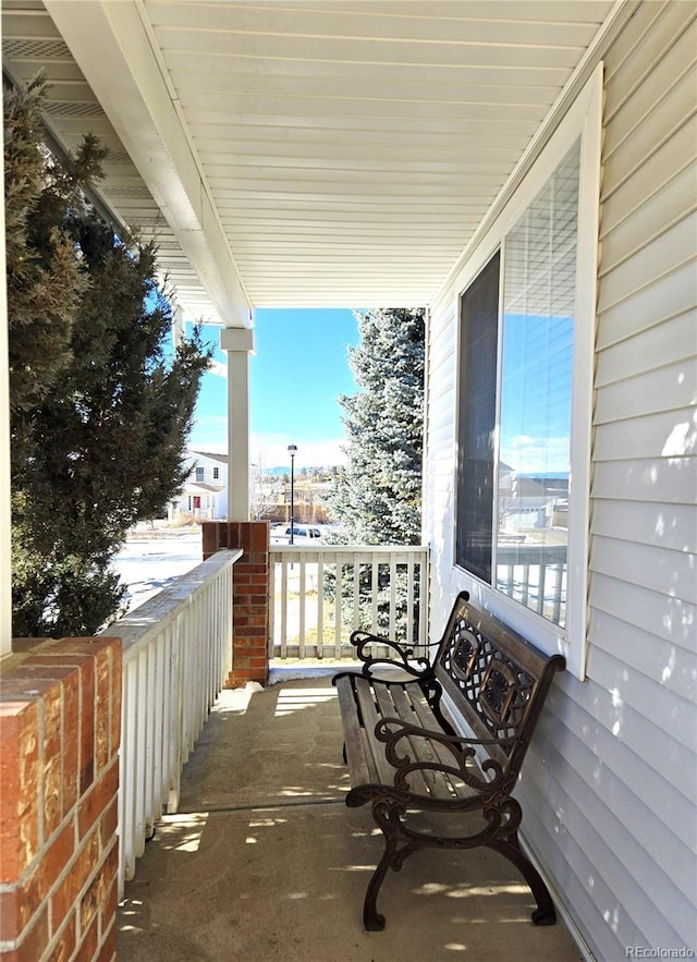 balcony with a porch