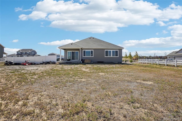 view of rear view of property