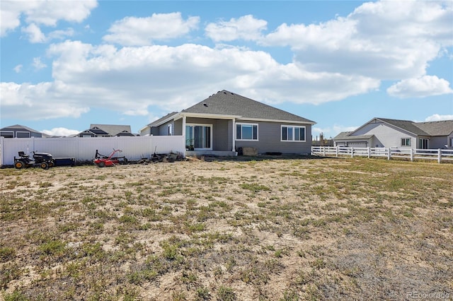 view of back of property