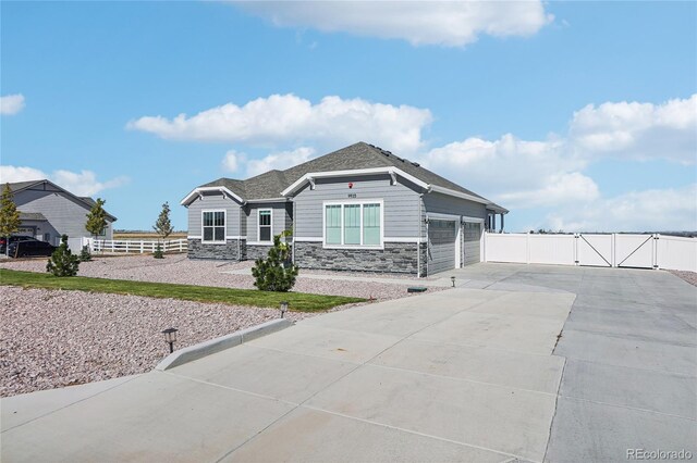 view of front of home featuring a garage