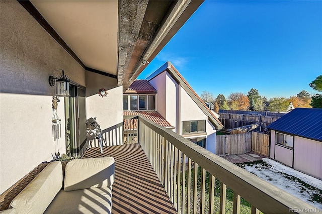 view of balcony