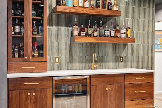 1702 W 66th Ave, Denver, CO 80221 - bar with indoor bar, a sink, and wine cooler