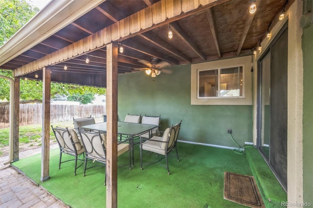 10462 Hoyt St, Westminster, CO 80021 - view of patio / terrace featuring ceiling fan and outdoor dining area