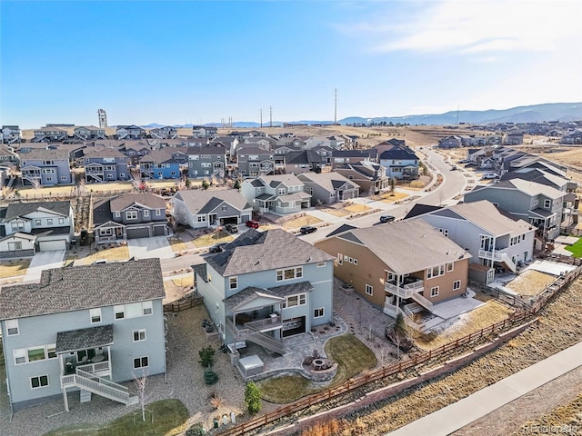 drone / aerial view featuring a residential view