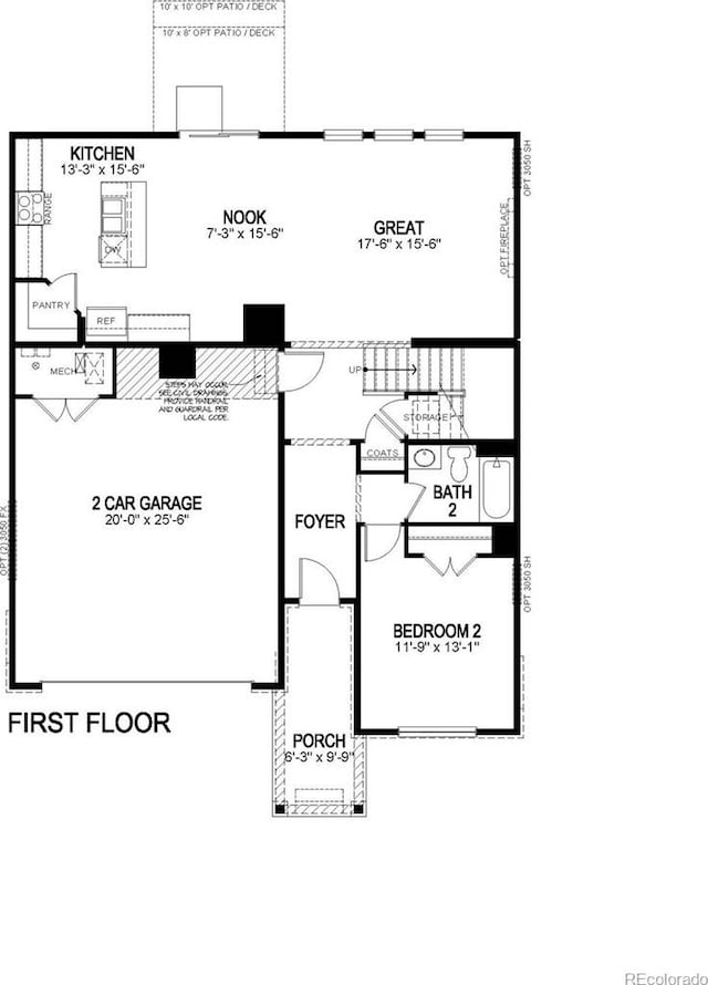 18150 Coppermallow Trl, Parker, CO 80134 - view of floor plan / room layout