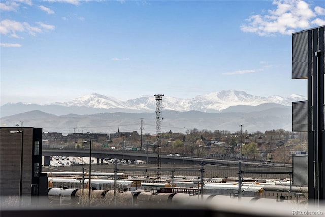 view of mountain feature