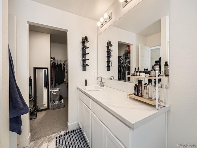 bathroom with vanity