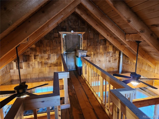 view of attic