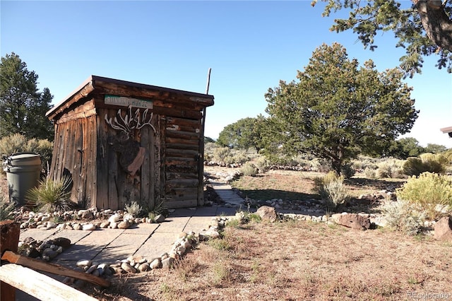 view of outdoor structure