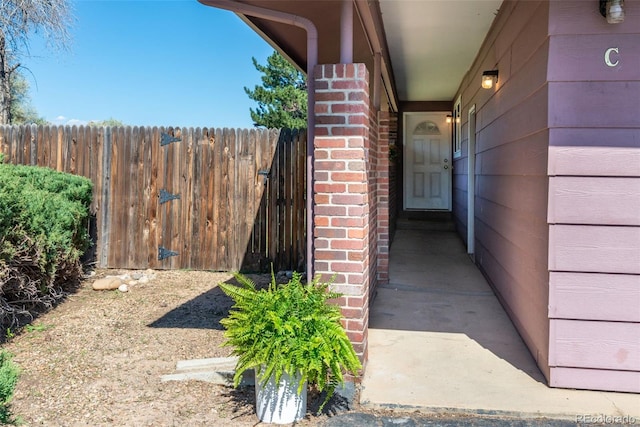 view of property entrance