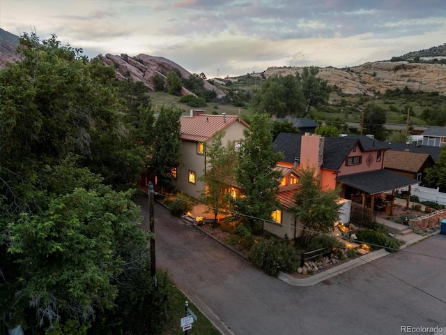 109 Bear Creek Ln, Morrison, CO 80465 - aerial view of a mountain backdrop