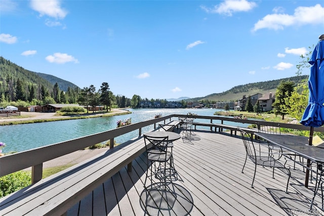 22174 US Highway 6 Unit 1535, Dillon, CO 80435 - deck with a water and mountain view