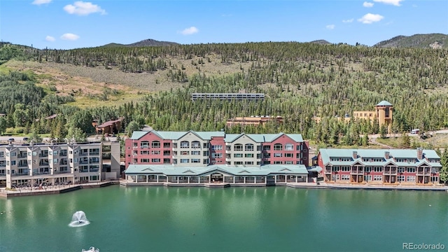 22174 US Highway 6 Unit 1535, Dillon, CO 80435 - bird's eye view featuring a view of trees and a water and mountain view