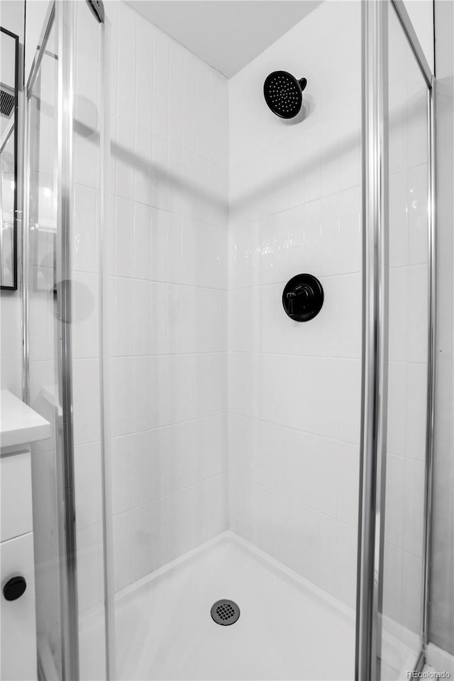 bathroom with walk in shower