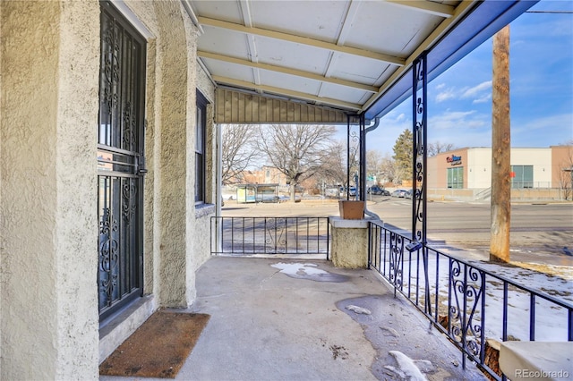 view of balcony