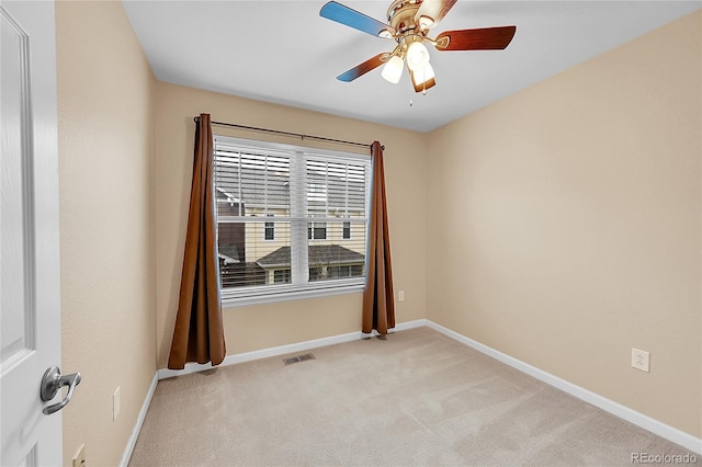 22801 E Briarwood Pl, Aurora, CO 80016 - empty room with light colored carpet and a ceiling fan