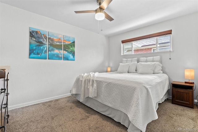 3667 Hudson St, Denver, CO 80207 - carpeted bedroom featuring baseboards and a ceiling fan