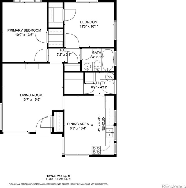 3667 Hudson St, Denver, CO 80207 - home floor plan