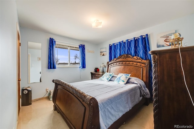 view of tiled bedroom