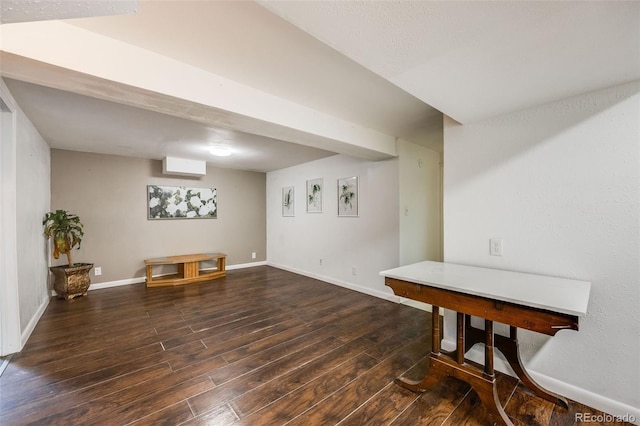 interior space featuring dark hardwood / wood-style floors